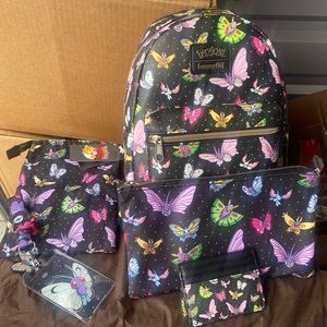 Loungefly Pokemon Winged Bag Set Flying Butterfly Characters Bag Bugs Moth